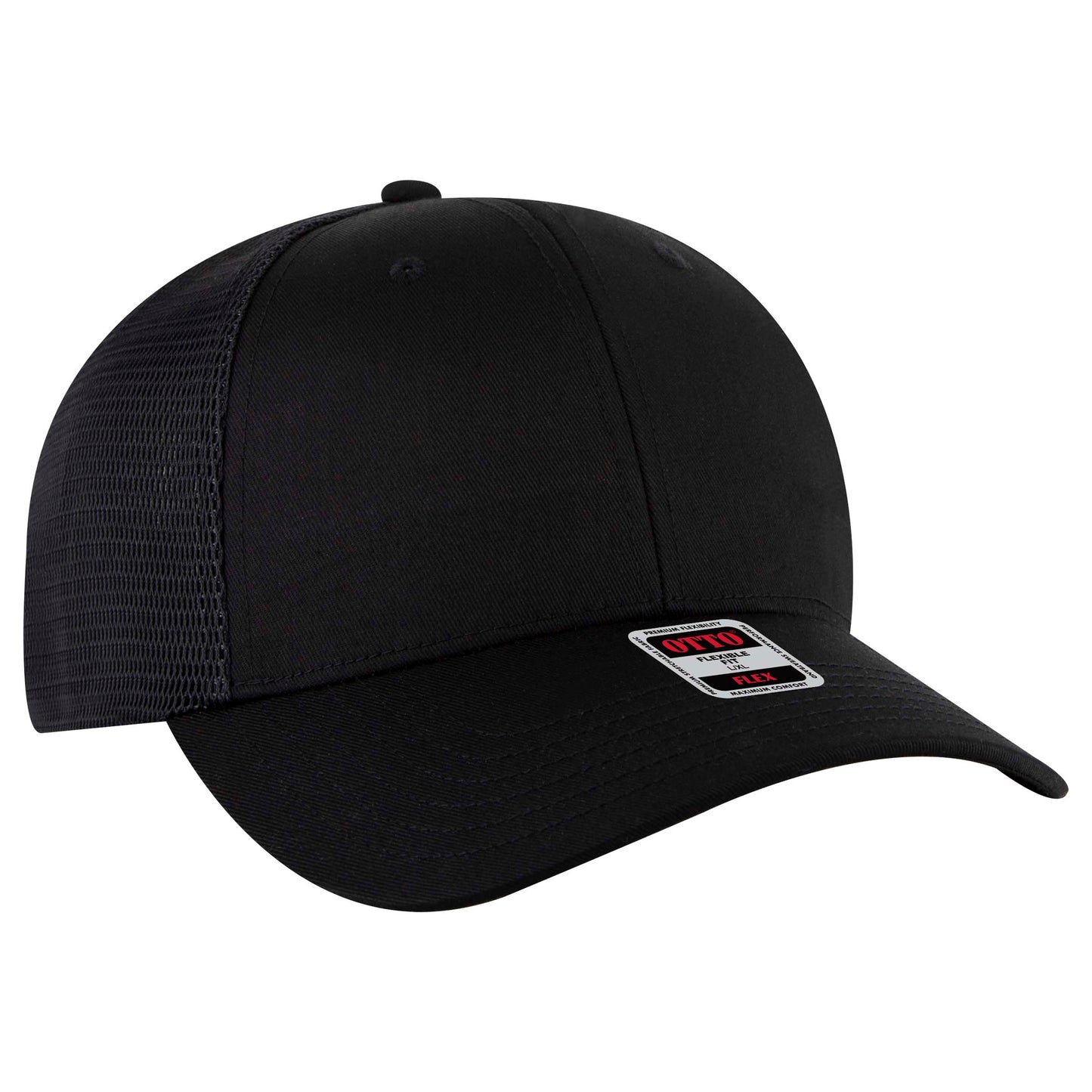 OTTO CAP "OTTO FLEX" 6 Panel Low Profile Mesh Back Trucker Hat