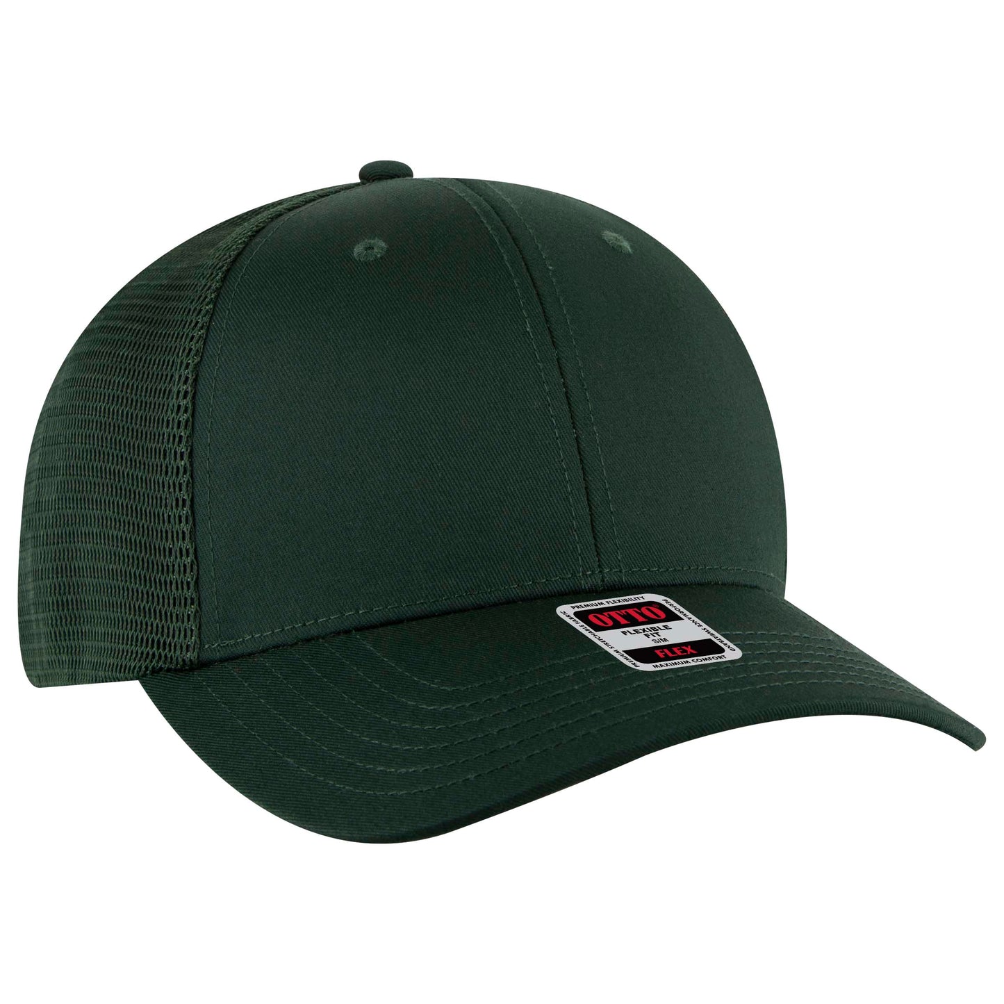 OTTO CAP "OTTO FLEX" 6 Panel Low Profile Mesh Back Trucker Hat