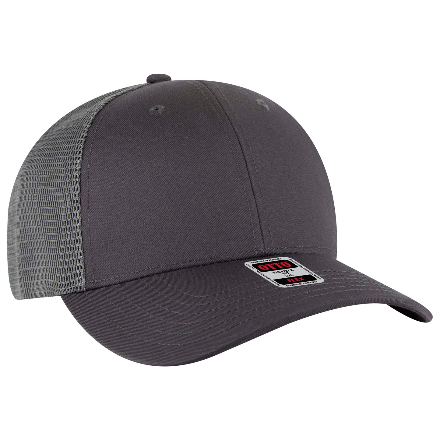 OTTO CAP "OTTO FLEX" 6 Panel Low Profile Mesh Back Trucker Hat