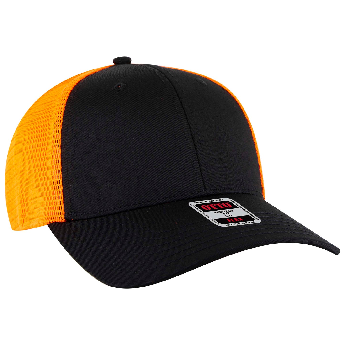 OTTO CAP "OTTO FLEX" 6 Panel Low Profile Mesh Back Trucker Hat