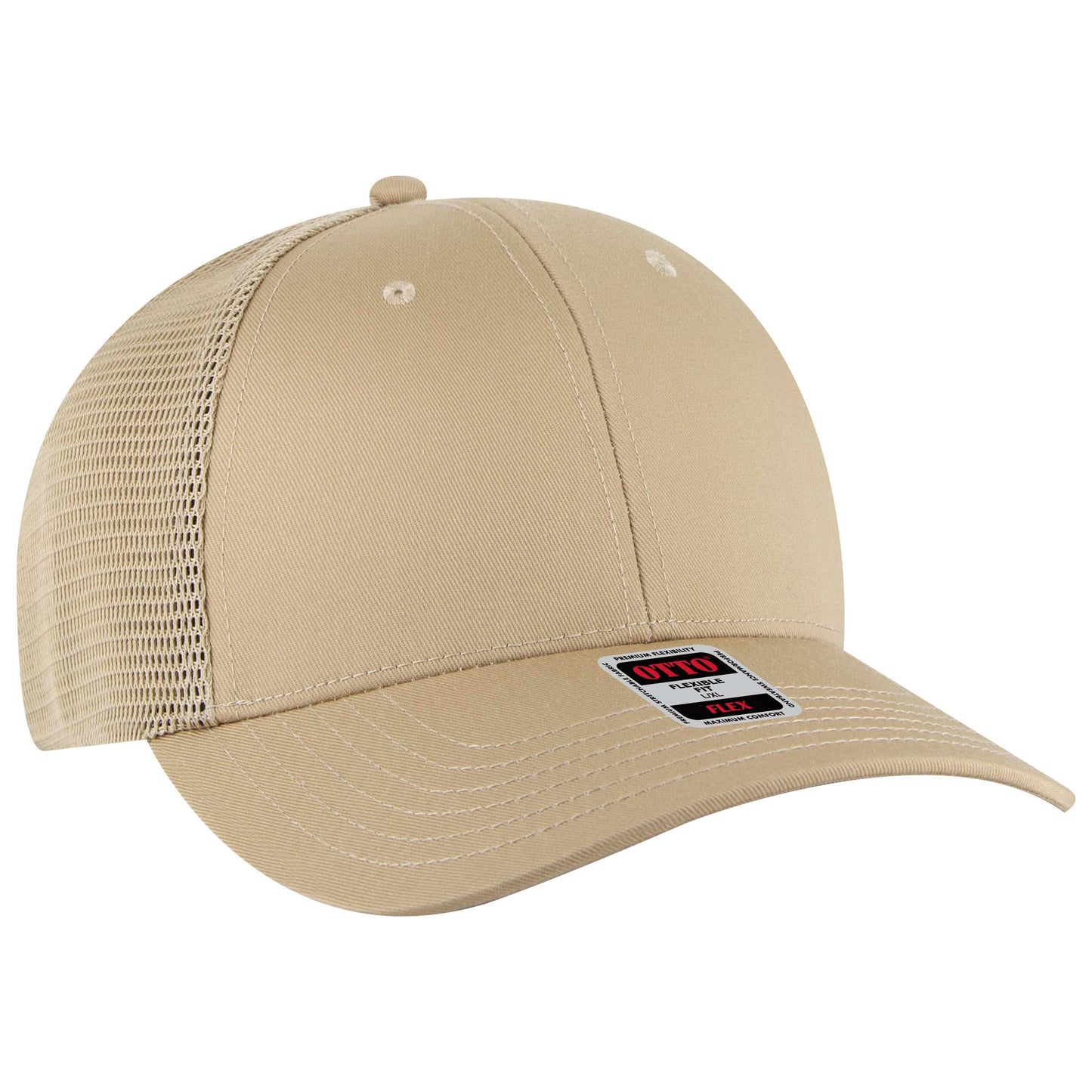 OTTO CAP "OTTO FLEX" 6 Panel Low Profile Mesh Back Trucker Hat