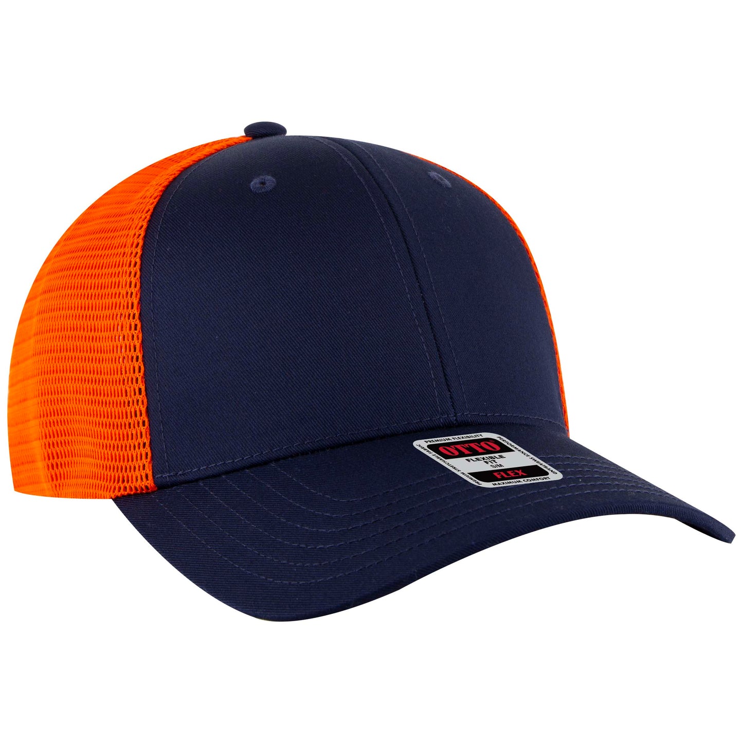 OTTO CAP "OTTO FLEX" 6 Panel Low Profile Mesh Back Trucker Hat