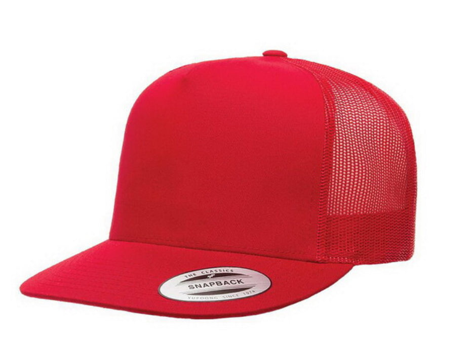 Yupoong Flat Bill Hat - Style 6006