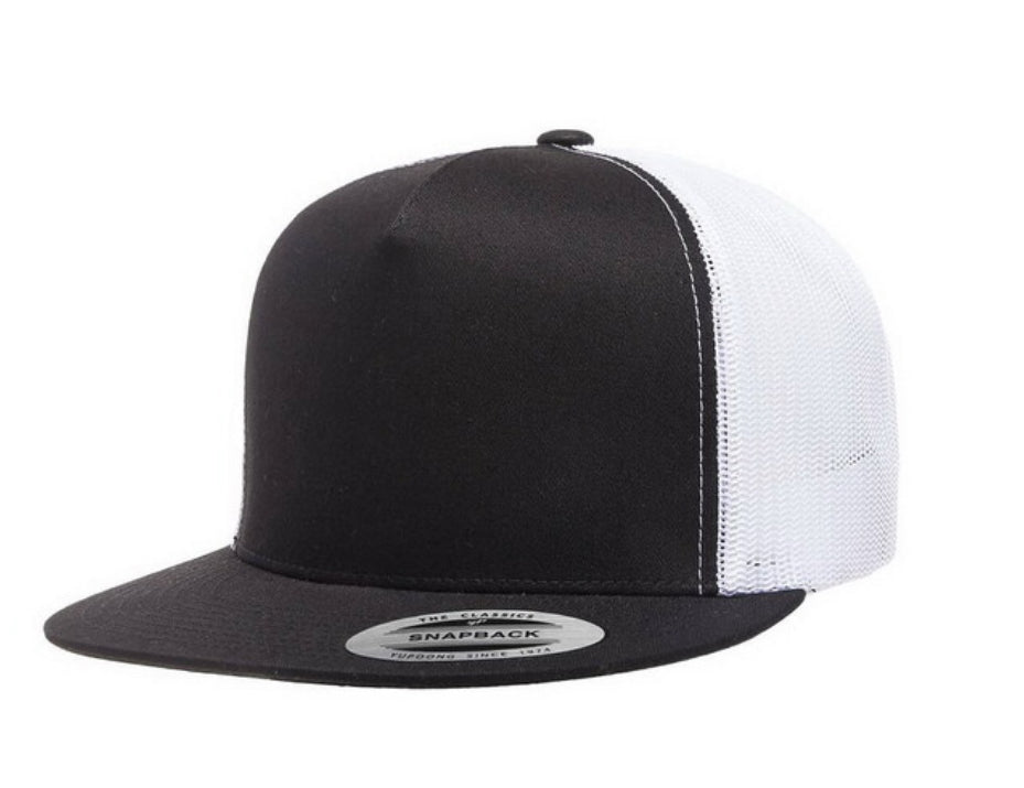 Yupoong Flat Bill Hat - Style 6006
