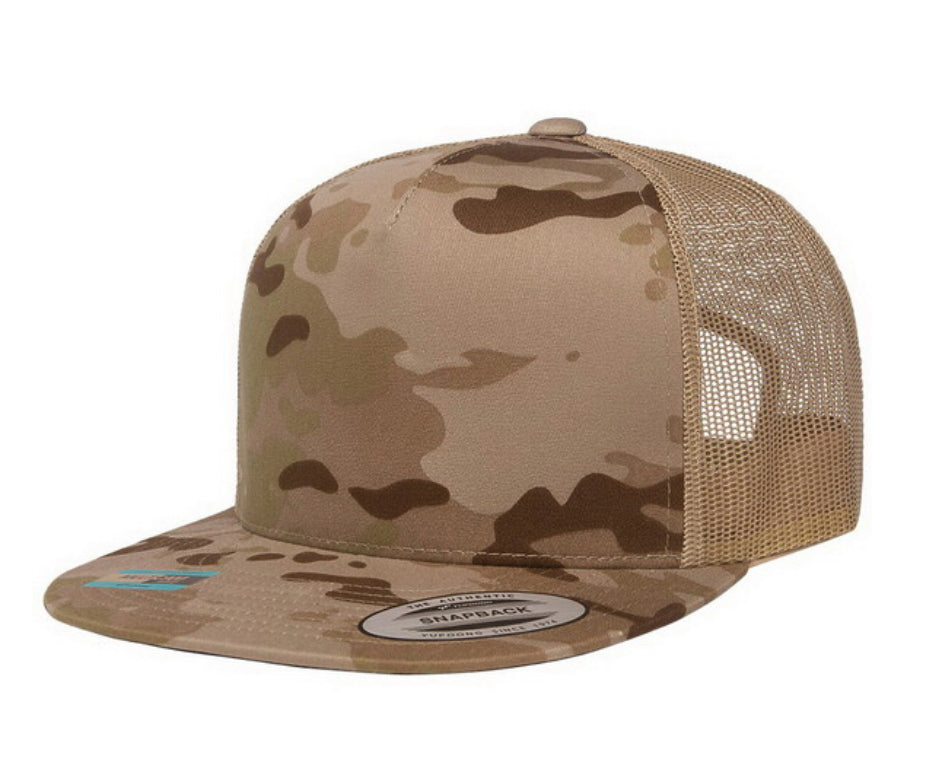 Yupoong Flat Bill Hat - Style 6006