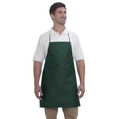 Bib Apron - 2 Pocket Full Length Adjustable Bib Apron