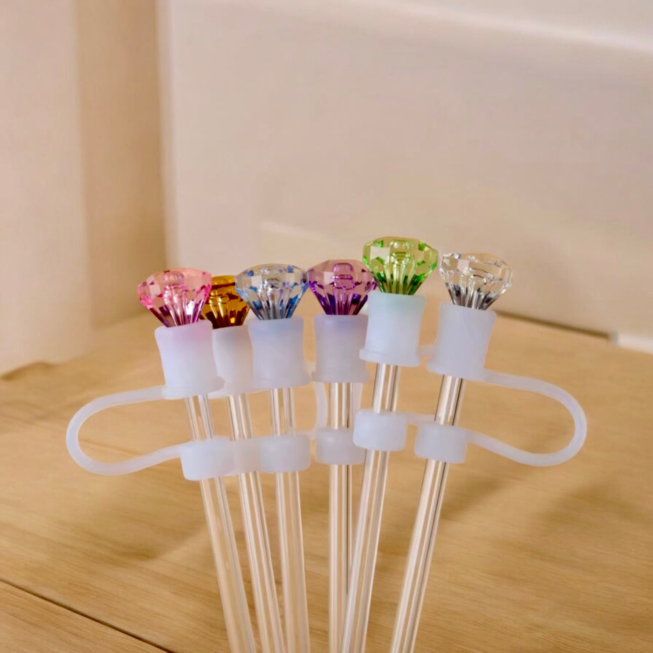 Diamond Straw Toppers