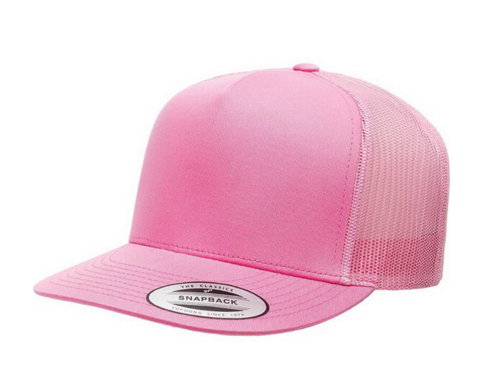 Yupoong Flat Bill Hat - Style 6006