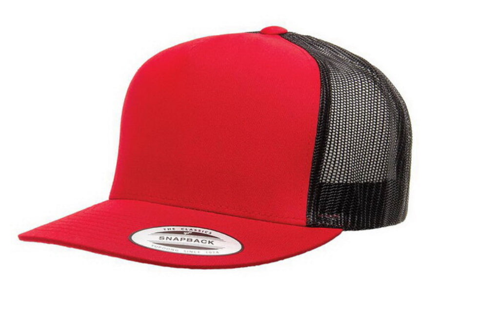 Yupoong Flat Bill Hat - Style 6006