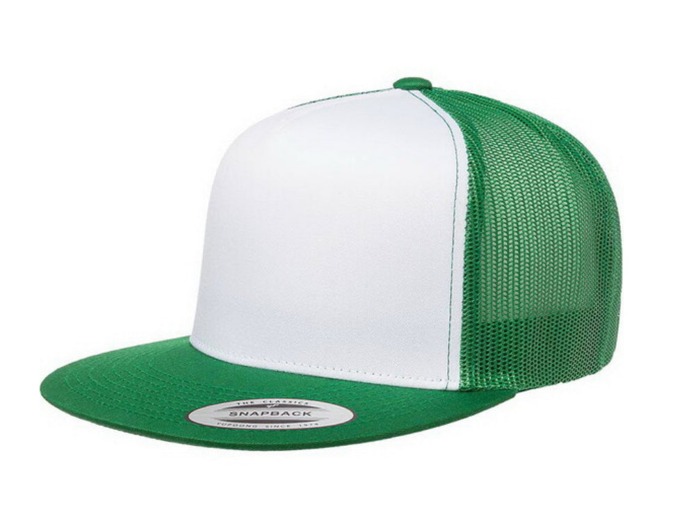 Yupoong Flat Bill Hat - Style 6006