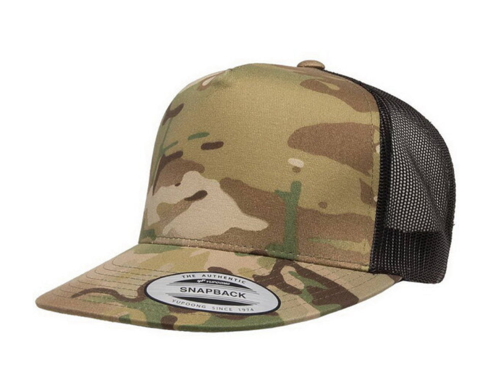 Yupoong Flat Bill Hat - Style 6006