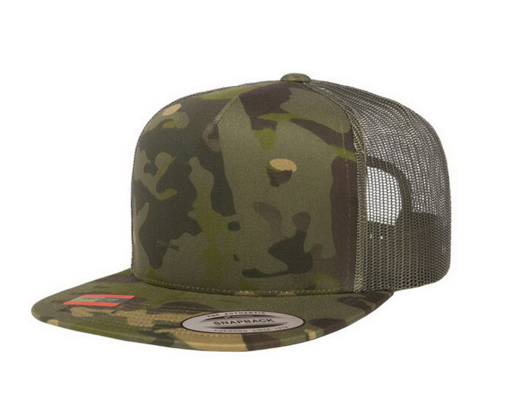 Yupoong Flat Bill Hat - Style 6006