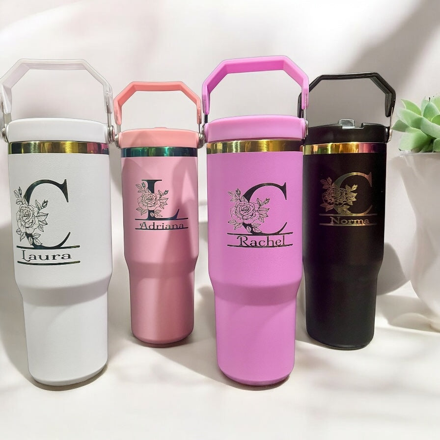 30oz Stainless Steel Tumblers - Rainbow Underlay