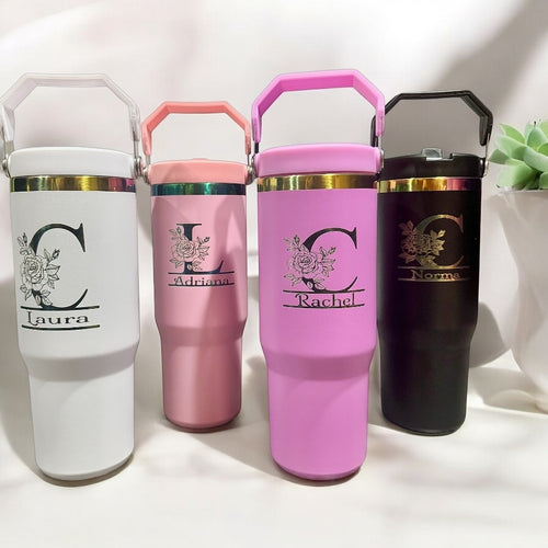 30oz Stainless Steel Tumblers - Rainbow Underlay