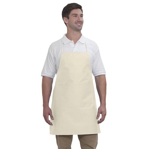 Bib Apron - 2 Pocket Full Length Adjustable Bib Apron
