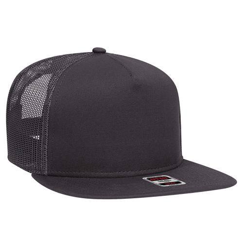 OTTO CAP "OTTO SNAP" 5 Panel Mid Profile Mesh Back Trucker Snapback Hat