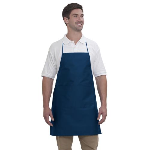 Bib Apron - 2 Pocket Full Length Adjustable Bib Apron