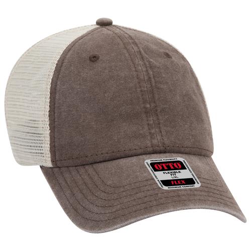 OTTO CAP "OTTO FLEX" 6 Panel Low Profile Mesh Back Trucker Hat
