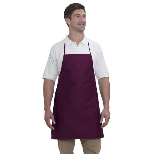 Bib Apron - 2 Pocket Full Length Adjustable Bib Apron