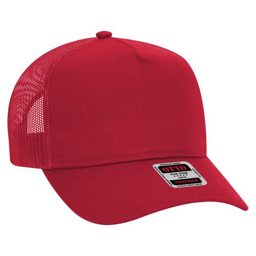 OTTO CAP 5 Panel Mid Profile Mesh Back Trucker Hat