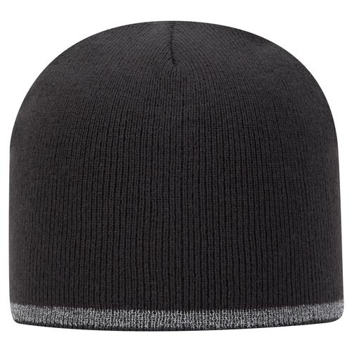 OTTO CAP 9" Classic Knit Beanie w/ Reflective Stripe