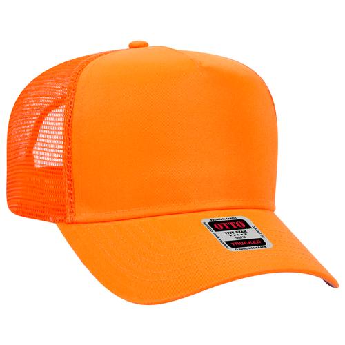 OTTO CAP Neon 5 Panel Mid Profile Mesh Back Trucker Hat