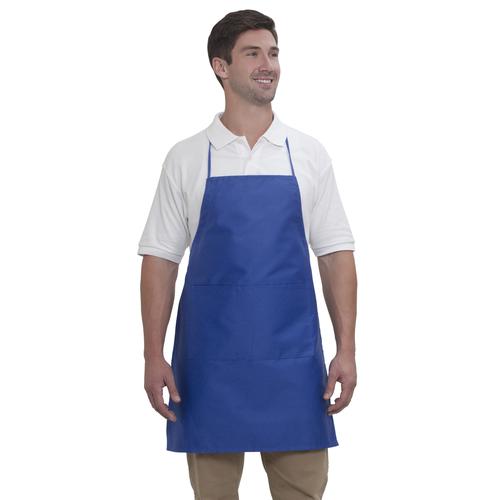 Bib Apron - 2 Pocket Full Length Adjustable Bib Apron